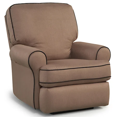 Tryp Swivel Glider Recliner with Rolled Arms